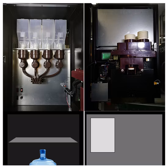 Tcn Коммерческий автоматический торговый автомат для растворимого кофе и напитков с плеером